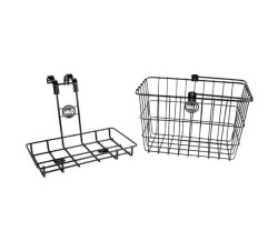 Pakethållare Wald fram med korg 3339 Rack and Basket Svart